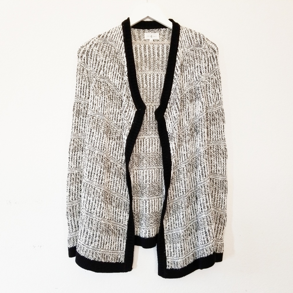 🌼 Lou And Grey Draped Open Front Cardigan Sweater